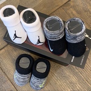 Bundle of Jordan and Nike new born booties